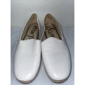 Sam Edelman white Leather Loafer/slip on shoes for casual or work Size 9M